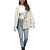Wool Blend Wrap Coat Women's Superior 70% Wool Coat, Classy Long Wool Coat with Belt