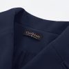 Women's Pea Coat Double Breasted A Line Long Trench Coat Winter Dress Coat with Pockets