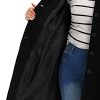 Plus Size Women Long Coats Peter Pan Collar Single Breasted with Pockets Trench Winter Long Peacoat