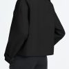 Womens Cropped Trench Coat Double Breasted Notched Lapel Pea Coats Wool Blend Jacket Outerwear