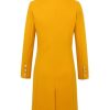 Womens Fall Winter Wool Coats Double Breasted Midi Peacoat Trench Coats