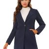 Women's Winter Overcoat Lapel Collar Single Breasted Outerwear Long Pea Coat