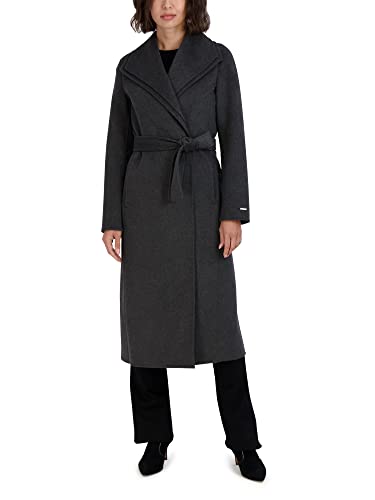 Women's Slim Fit Double-Faced Soft Blend Wrap Tie Belt – Long Wool Coat