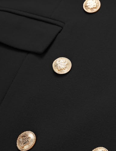 Wool Coats for Women Fall Winter Double Breasted Blazer Jackets Dress Pea Coat Long Trench Coat Peacoat