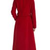 Women's Double Breasted Maxi Long Winter Wool Trench Coat Hooded Thick Warm Overcoats
