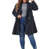Womens Plus Size Winter Pea Coat Double Breasted Notch Lapel Long Trench Coats Jackets Trendy Dressy 2025