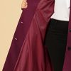 Women's Plus Size Single Breasted Belted Winter Long Coat