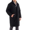 Zach Men’s Wool Blend Overcoat – Knee-Length Trench Coat, Runs Large for Layering Over Suits or Sweaters