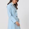 Women's Winter Pea Coat 2025 Fall Single Breasted Long Outerwear Trench Coats