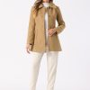 Women's Winter Pea Coat Mid-Long Single Breasted Turndown Collar Outerwear with Pockets