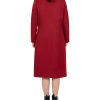 Women's Wool Blend Single Breasted Mid-Long Pea Coat Fall Winter Essential Notched Collar Overcoat