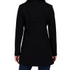 Women's Peacoat Wool Blend Double Breasted Winter Coat