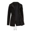 Women's Lightweight Military Anorak Jackets Safari Hoodie Utility Drawstring Coat Windproof Windbreaker Raincoats