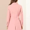Women's Winter Pea Coat 2025 Fall Single Breasted Long Outerwear Trench Coats