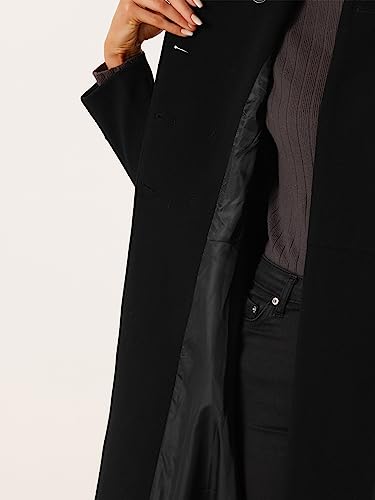 Women's Winter Coat Overcoat Lapel Collar Long Swing A Line Double Breasted Pea Coat