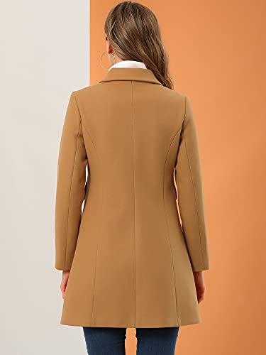 Women's 2024 Coat Winter Vintage Single Breasted Long Peter Pan Collar Overcoat