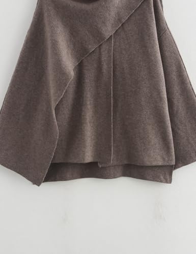 Women's Oversized Scarf Jacket Cardigan Sweater Trench Coats Side Split Fall Winter Peacoat Shawl Wraps