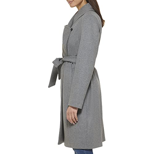 Women's Belted Wool Classically Elegant Coat for Year-Round Style (Standard and Plus Size)