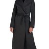 Women's Slim Fit Double-Faced Soft Blend Wrap Tie Belt – Long Wool Coat