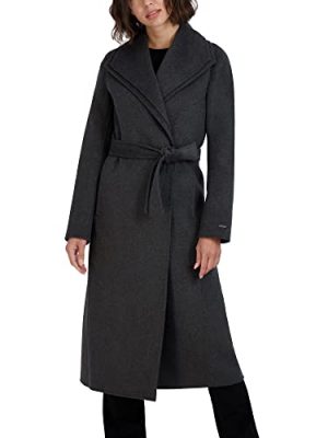 Women's Slim Fit Double-Faced Soft Blend Wrap Tie Belt – Long Wool Coat