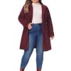Plus Size Coats for Women Peter Pan Collar Cuff Single Breasted Trench Jacket Winter Long Coat