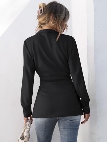 Women's Jacket Belted Long Sleeve Wrap Trench Coat 2025 Fall Winter Casual Dressy Travel Outerwear with Pockets