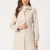 Women's Winter Outerwear Overcoat Peter Pan Collar Mid-thigh A-line Single Breasted Pea Coat