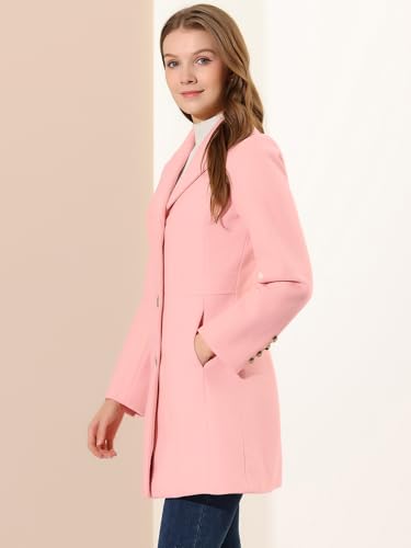 Women's Winter Pea Coat 2025 Fall Single Breasted Long Outerwear Trench Coats