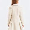Girls Winter Dress Coat Button Peacoat Notch Lapel Double Breasted Outerwear with Pockets 5-14 Years