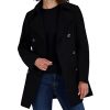 Women's Peacoat Wool Blend Double Breasted Winter Coat