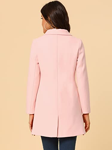 Women's Winter Single Breasted Peter Pan Collar Outwear Trench Coat