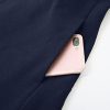 Women's Pea Coat Double Breasted A Line Long Trench Coat Winter Dress Coat with Pockets