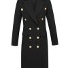 Wool Coats for Women Fall Winter Double Breasted Blazer Jackets Dress Pea Coat Long Trench Coat Peacoat