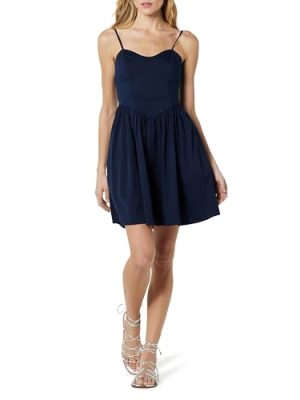 Womens Perla Shaped Waist Mini Dress
