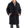 Zach Men’s Wool Blend Overcoat – Knee-Length Trench Coat, Runs Large for Layering Over Suits or Sweaters