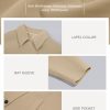 Womens Pea Coats Classic Notch Lapel Single Breasted Oversized Fall Winter Jackets Outerwear