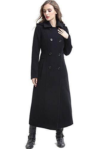 Women Mariel Wool Blend Hooded Long Walking Coat (Also available in Plus Size and Petite)