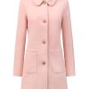 Women's Winter Single Breasted Peter Pan Collar Outwear Trench Coat