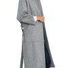 Womens Long Pea Coats Oversized Wrap Wool Blend Trench Coats Winter Open Front Cardigan Overcoats