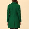 Women's Winter Coat Elegant Notched Lapel Double Breasted Trench Coat