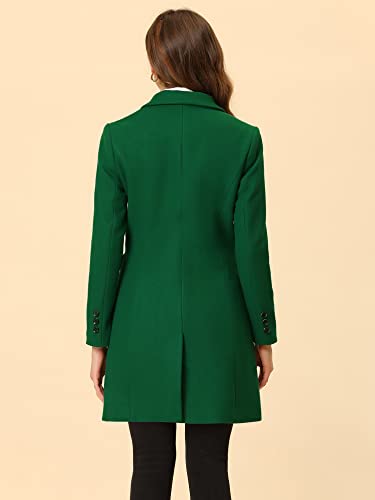 Women's Winter Coat Elegant Notched Lapel Double Breasted Trench Coat