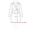 Women's 2025 Winter Notched Lapel Pea Coat Classic Buffalo Checks Double Breasted Plaid Coat