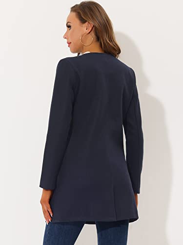 Women's Winter Overcoat Lapel Collar Single Breasted Outerwear Long Pea Coat