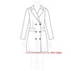 Women's Notch Lapel Double Breasted Belted Mid Long Outwear Winter Coat