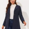 Women's Winter Overcoat Lapel Collar Single Breasted Outerwear Long Pea Coat