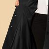Women's Plus Size Single Breasted Belted Winter Long Coat