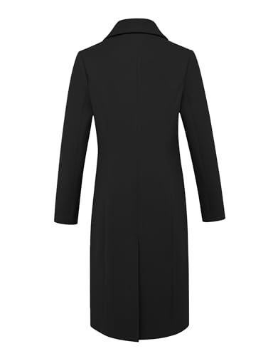 Long Wool Coats for Women Fall Winter Trench Coat Double Breasted Dressy Jackets