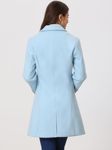 Women's Winter Pea Coat 2025 Fall Single Breasted Long Outerwear Trench Coats