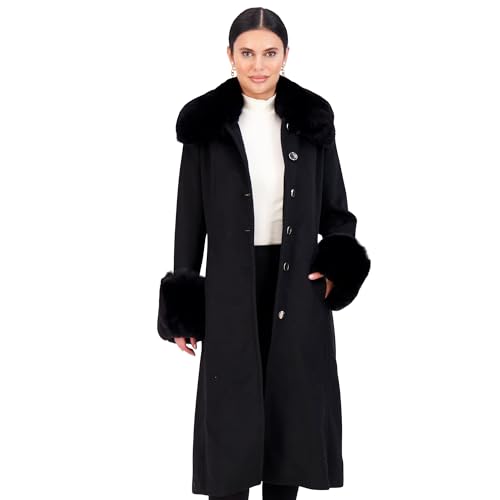 Trench Coat Women, Wool Coats Women with Fur, Peacoat Womens