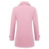 Womens Fall Winter Wool Coats Peacoat Double Breasted Trench Coats